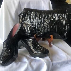 Cole Haan G Series Nike Lab Patent Leather Clogs